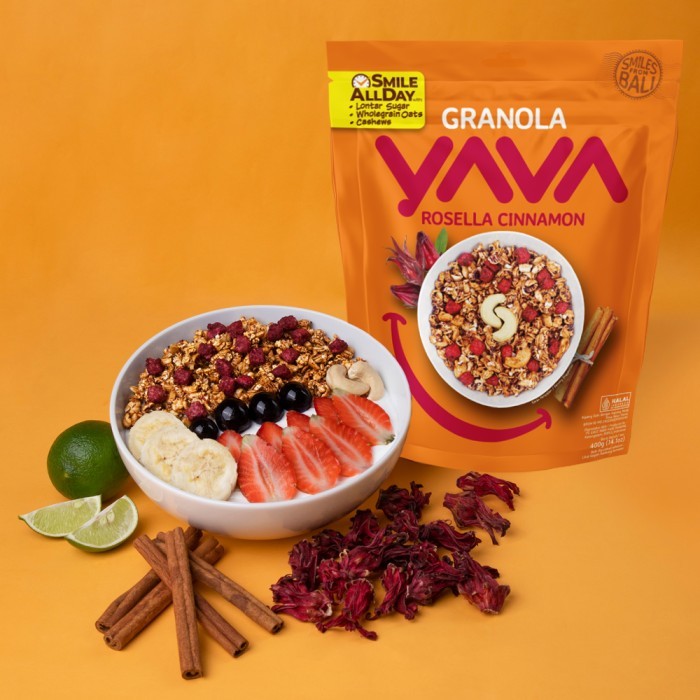 

YAVA PAKET GRANOLA TROPICAL FRUITS & ROSELLA CINNAMON (2 X 400G)