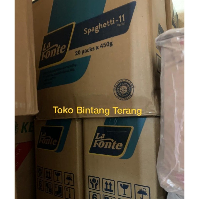 

SPAGHETTI LA FONTE 450GR 1 DUS KARTON 20 PAK X 450G SPAGETI LAFONTE 11