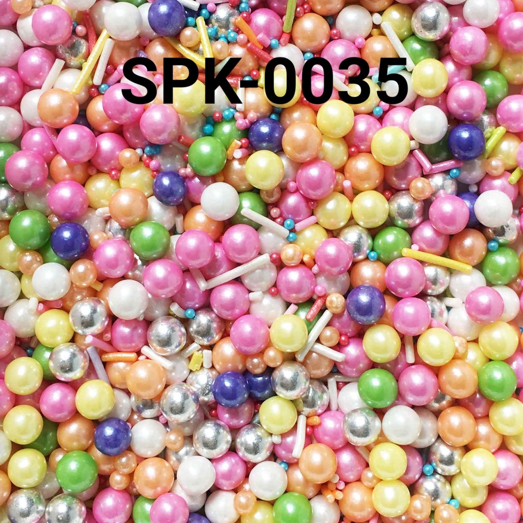 

SPK-0035 Sprinkles sprinkle sprinkel 1kg 1 kg mutiara meses rainbow (SPRINKLES)