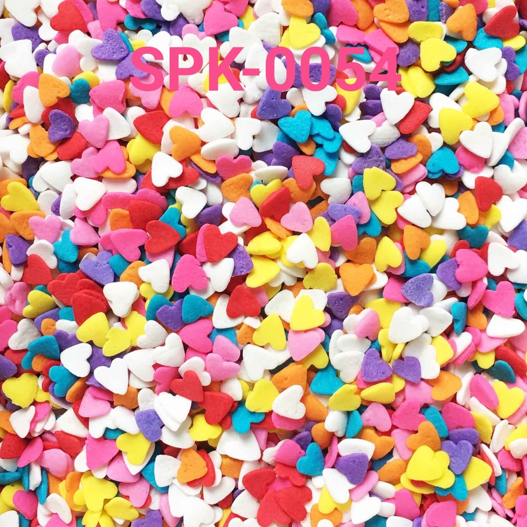 

SPK-0054 Sprinkles sprinkle sprinkel 1kg 1 kilo hati rainbow confetti (SPRINKLES)