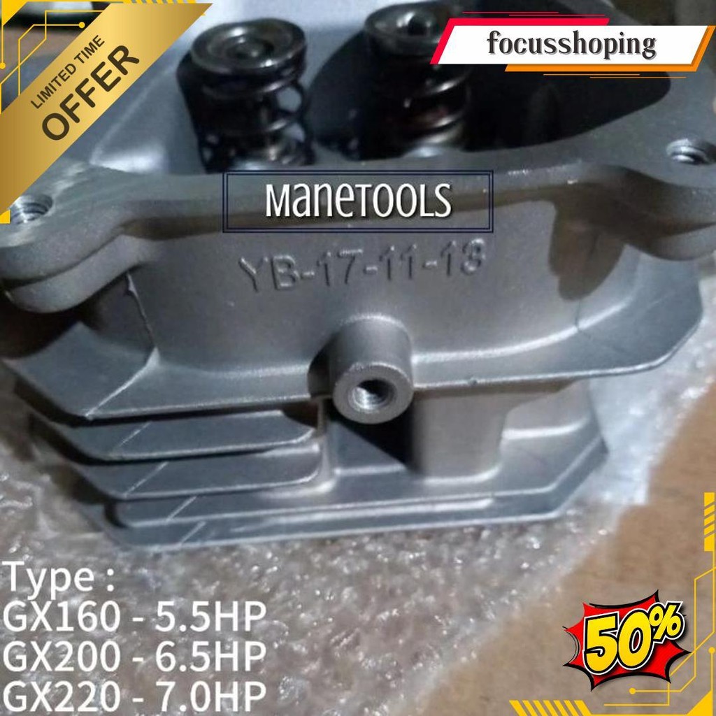 Cylinder Head Assy Honda Gx160-Gx200 ( + Busi )Untuk Mesin Diesel Terlaris