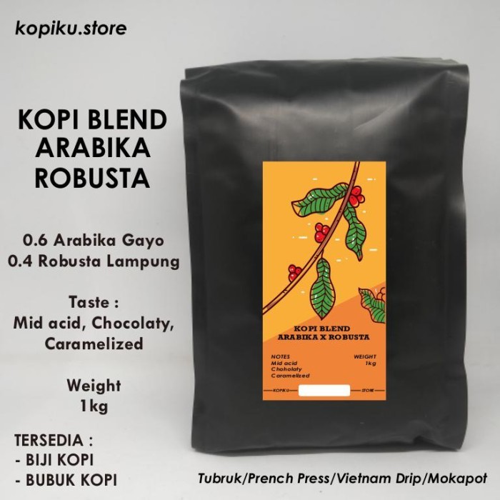 

KOPI BLEND BUBUK - ARABIKA ROBUSTA 1KG - (KHUSUS BUBUK)