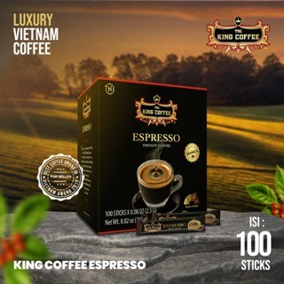 PROMO KOPI VIETNAM KING COFFEE ESPRESSO INSTANT - 100 SACHET