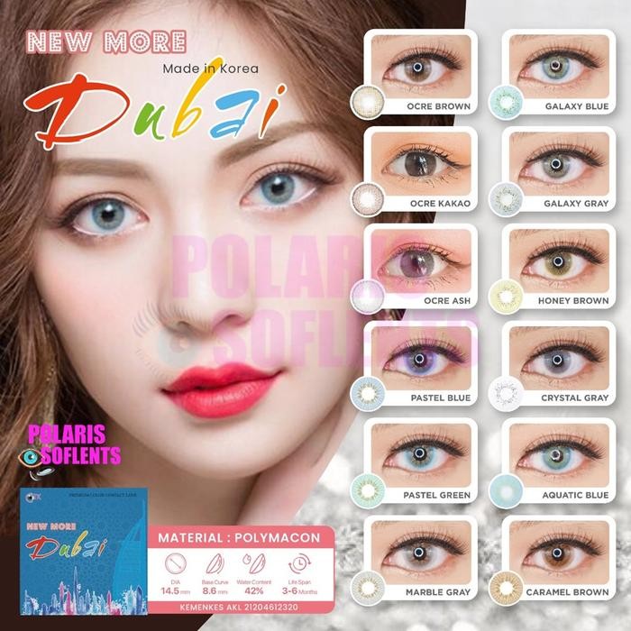 SoftlensNEW MORE DUBAI (Normal) All Color by CTK Soflens 14.5 mm Soflen Brown Gray