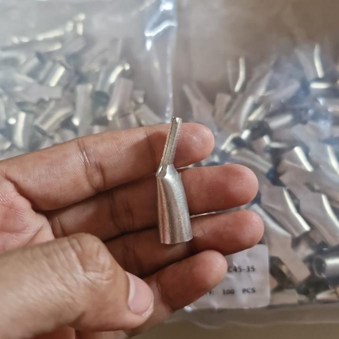 Skun C45 Skun Gepeng 4mm 6mm 10mm 16mm 25mm 35mm isi 100pcs