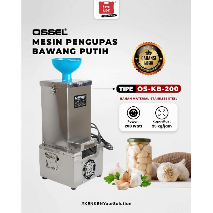 OSSEL Mesin kupas bawang putih elektrik / mesin pengupas bawang Garlic