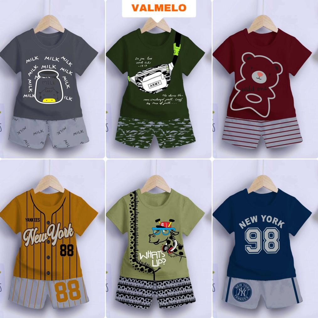 gfd-6 VALMELO SETELAN ANAK LAKI-LAKI/SETELAN ANAK TERBARU Sale