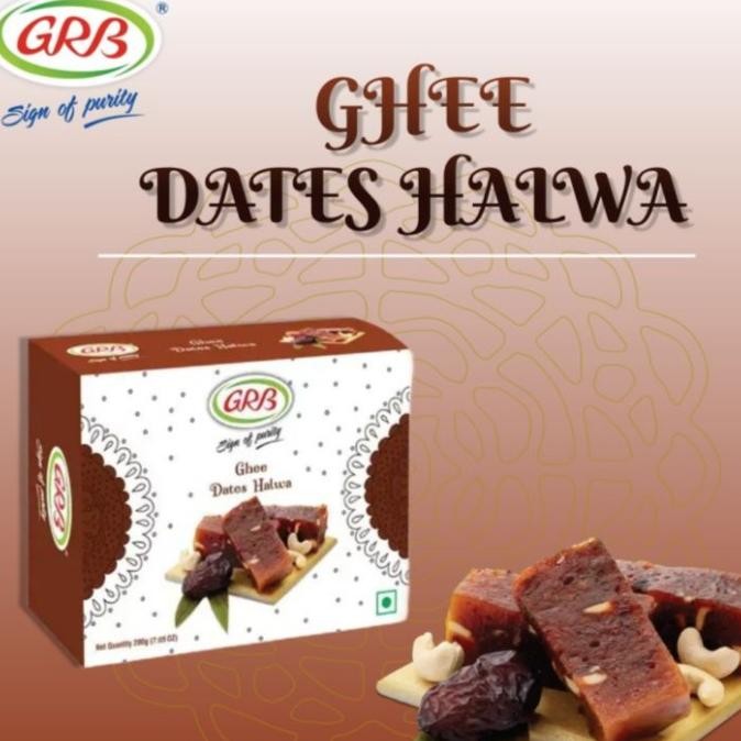 

`````````] GHEE DATES HALWA GRB 200G / Manisan India / Indian Sweets