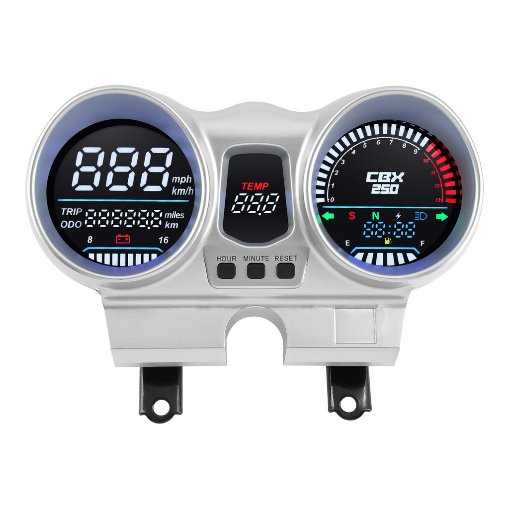 SYC CBX250 CBF250 Gauge Motorcycle Tachometer Speedometer Dashboard OEM 37100-KPF-961 For Honda CBX2