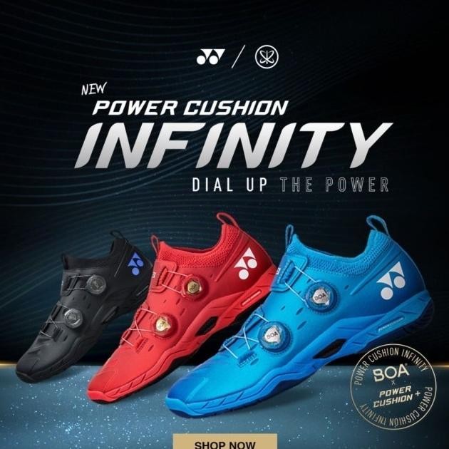 Sepatu badminton Yonex Infinity Boa Original Terlaris