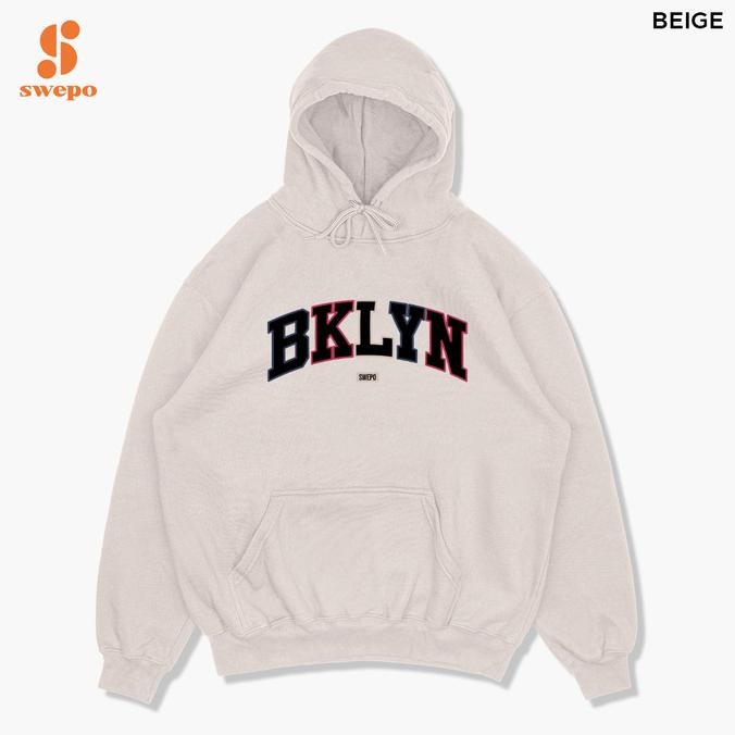 SWEPO Hoodie Jumper BKLYN (Bordir) Size M-XXL (Pria & Wanita) HP