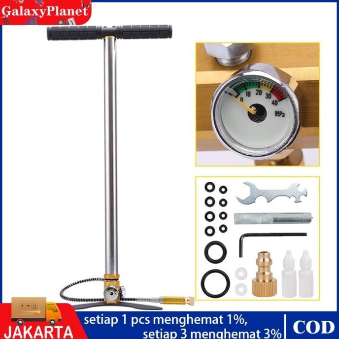 6000PSI POMPA PCP SNIPER KAKI LIPAT KUPU KUPU GAUGE POMPA PCP 4 STAGE ORIGINAL DAN TERPERCAYA