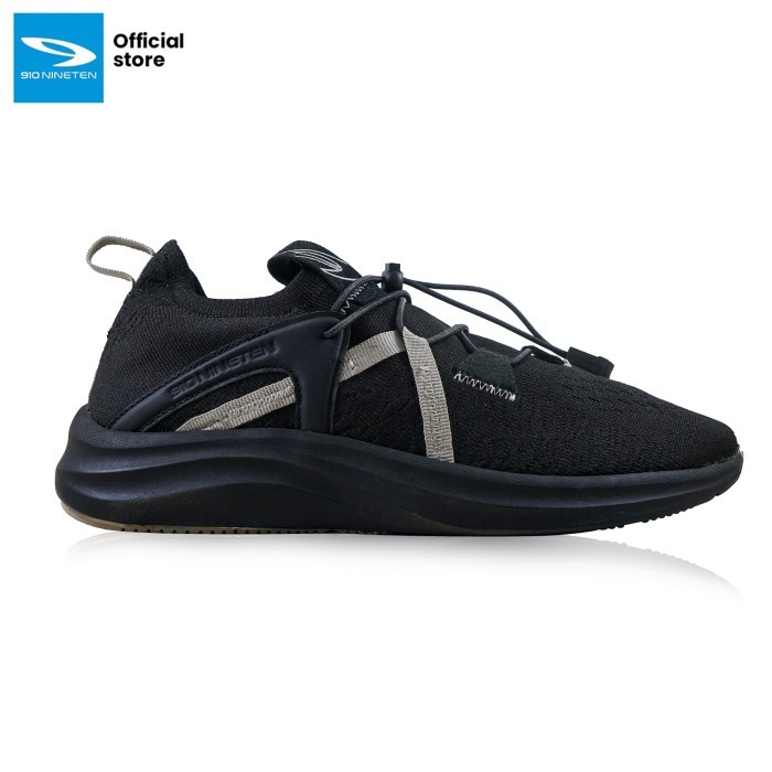 910 Nineten Fuji Rcv Sepatu Lari - Triple /Black