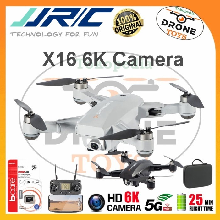Drone Jjrc X16 5G Wifi Gps Foldable Fpv 6K Camera Quadcopter Rth