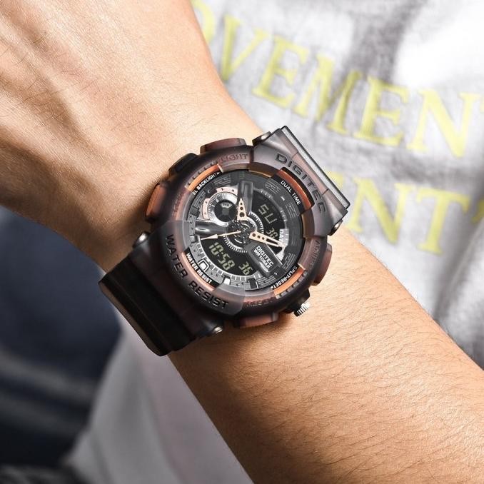 Murah Digitec Da-2020T Jam Tangan Pria Double Time Da2020T 2020 2020T Ga110