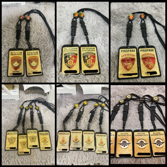 

TACTICAL LANYARD BADGE HOLDER (CUSTOM) - SATU PAKET