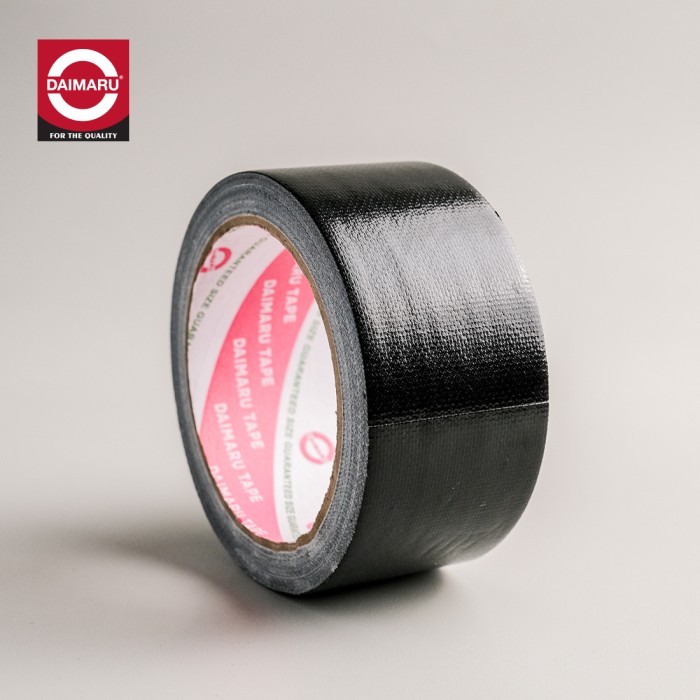 

[PAKET 6PCS] DAIMARU CLOTH TAPE LAKBAN KAIN HITAM 48 MM X 12 METER