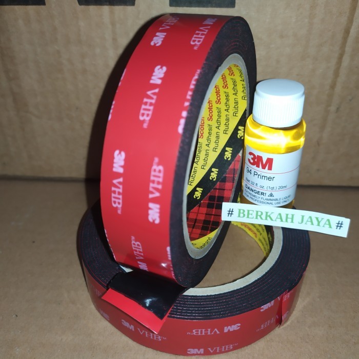 

DABEL TIP 3M PALING KUAT + PRIMER 94 PEREKAT DOUBLE TAPE 3M