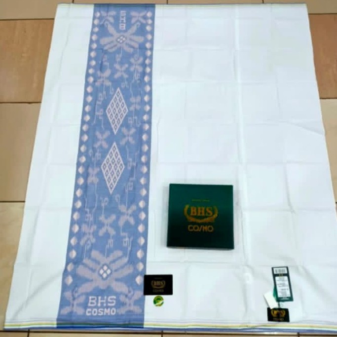 sarung BHS cosmo putih