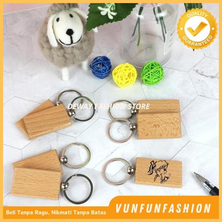 GANTUNGAN KUNCI KAYU CUSTOM LOGO GRAFIR LASER UKIR NAMA WOOD KEYCHAIN TERMURAH