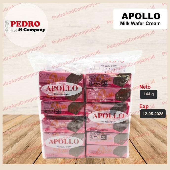 

Apollo Milk Wafer Cream (48 Pc) Wafer Salut Berkrim Susu Stok Terbatas