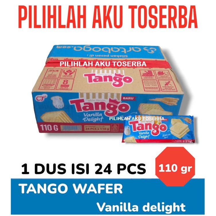 

New Tango Wafer Vanilla Delight 110 Gr - ( Harga 1 Karton Isi 24 Pcs ) Limited Edition