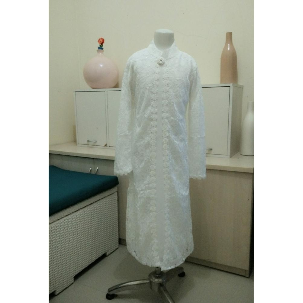 New Baju Pakaian Muslim Gamis Putih Anak Perempuan Tersedia Size Buat Ibu Terbaik