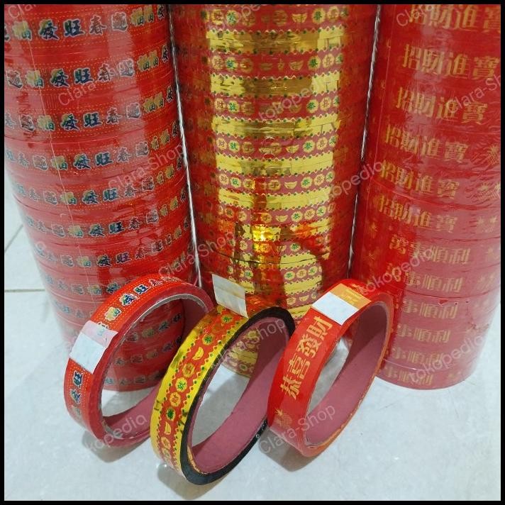 

Isolasi Buah Imlek Isolatif Motif Cny Selotip Buah Imlek