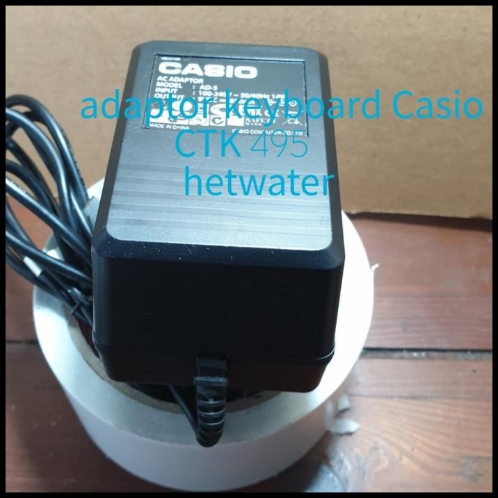 New Adaptor Keyboard Casio Ctk 495 Ac Power Supply Ad-5 Ctk Lk Series