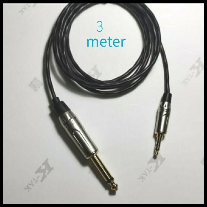 Kabel Aux Stereo 3.5Mm Ke Jek Mono 6.5Mm Dari Hp Ke Mixer