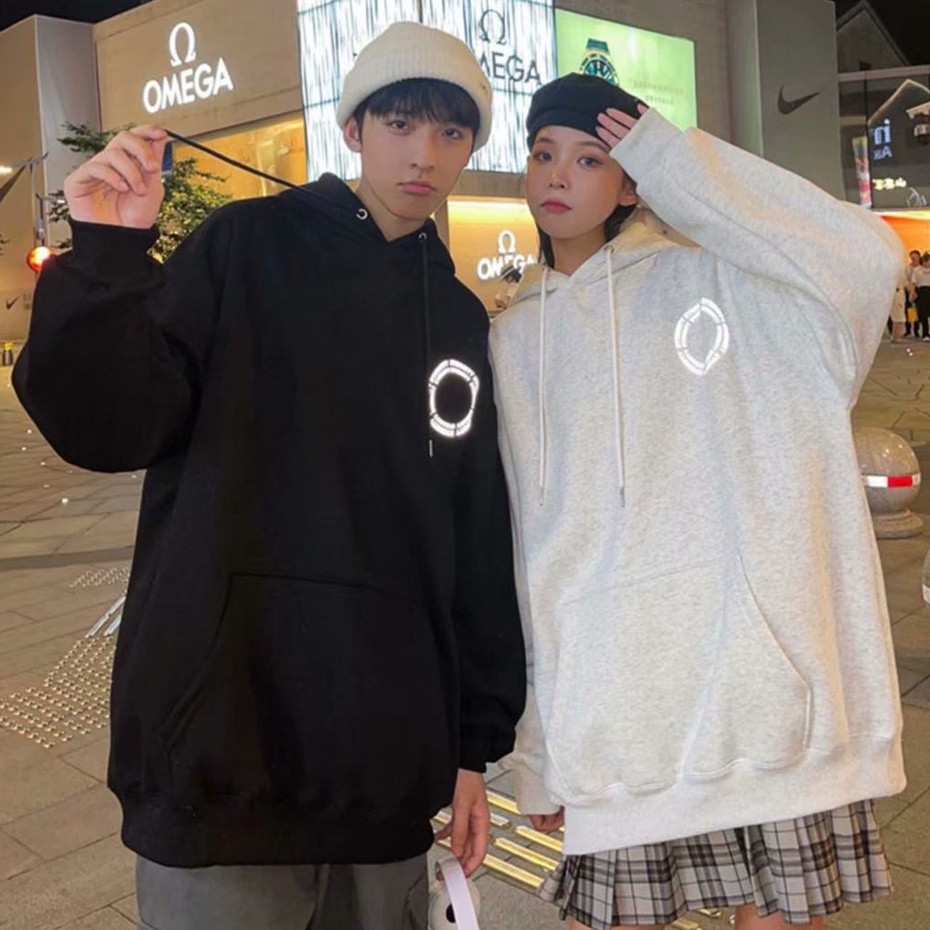 Felizo Jaket Hoodie ETERNITY Sablon Simple Jumbo Bigsize Jacket Korean Style Wanita Pria Oversize Ul