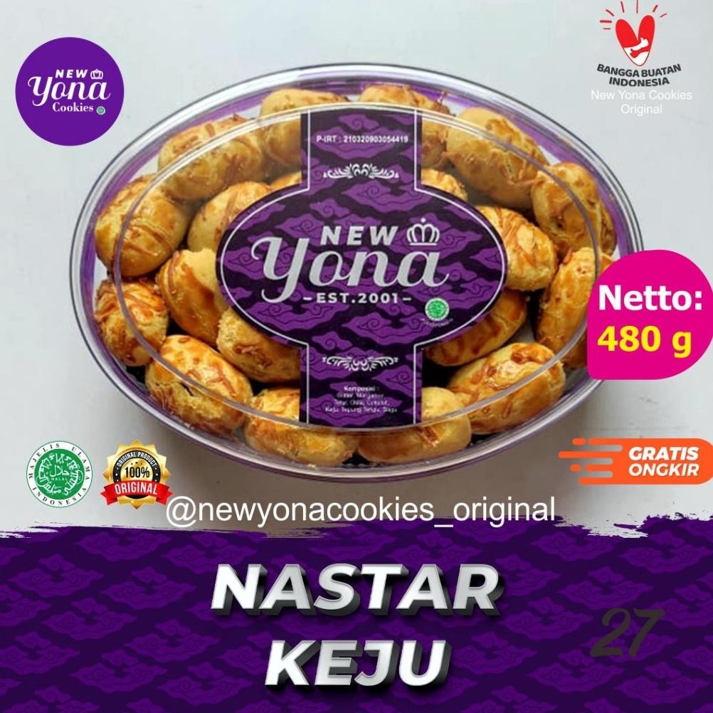 

PJJ-1621 [Ready Fresh] Kue Kering Lebaran New Yona Cookies Expired 2026 Premium