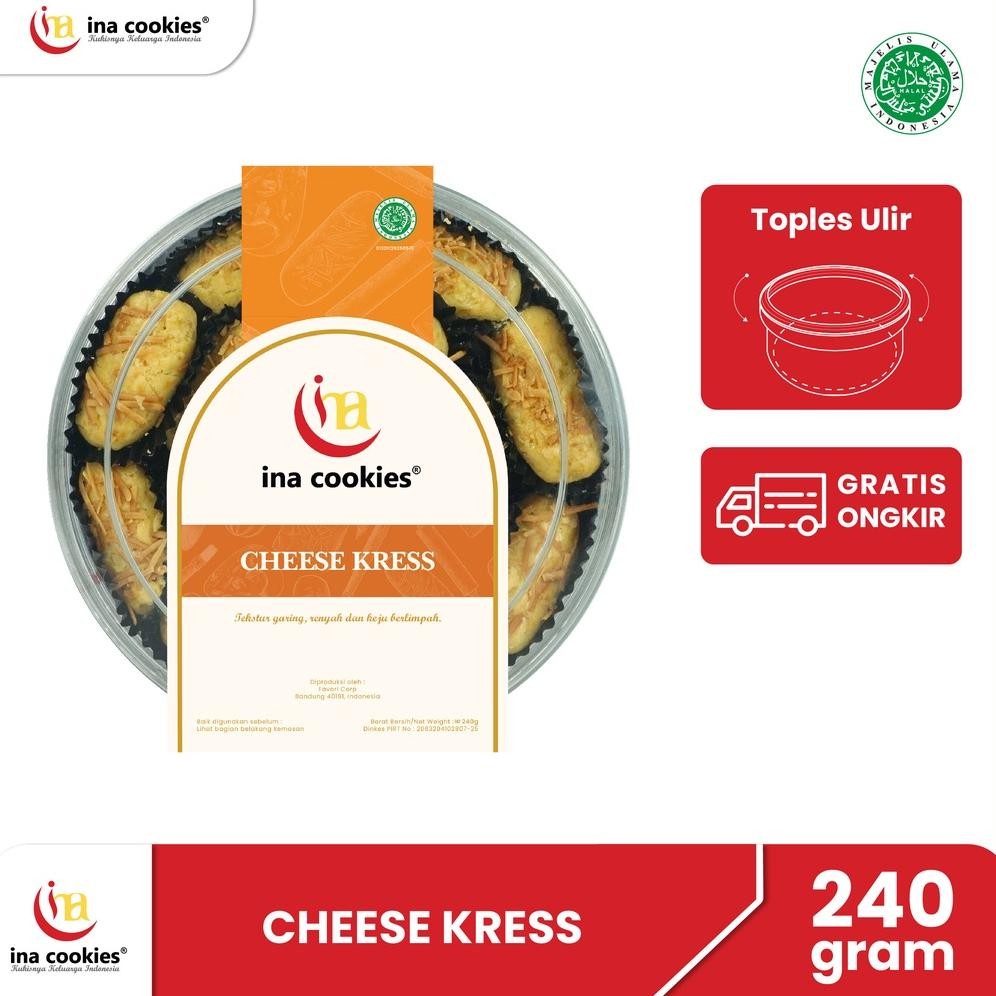 

kareemid ina cookies cheese kress kue kering lebaran toples reguler