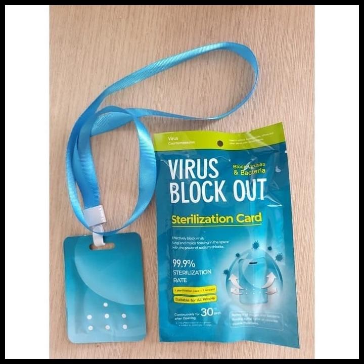 

Virus Block Out Kalung Anti Penangkal Virus Card Lanyard Original