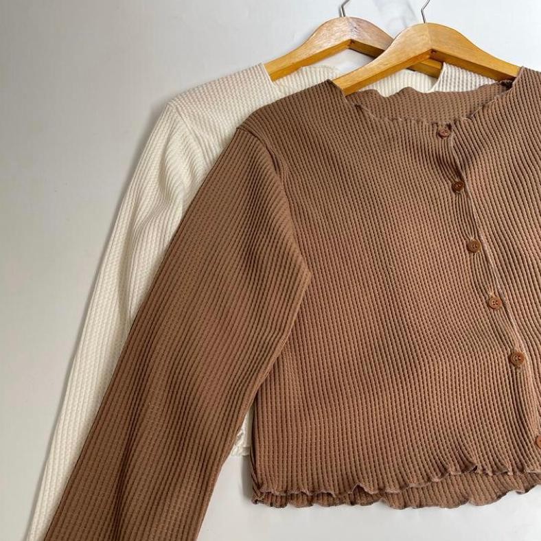 Cardigan Rajut Crop | Outer Rajut | Outer Lengan Panjang | Cardigan Crop Wanita