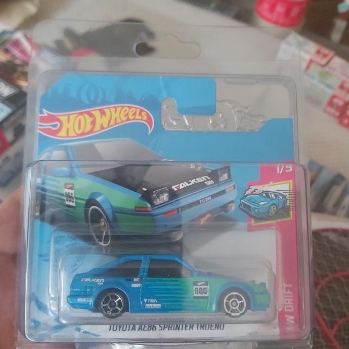 Hot Wheels Toyota Trueno Ae86 Falken Shortcard