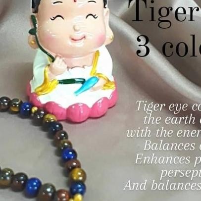 Gelang tasbih Buddha 27 Tiger eye 3 Colour Kwan im Terlaris