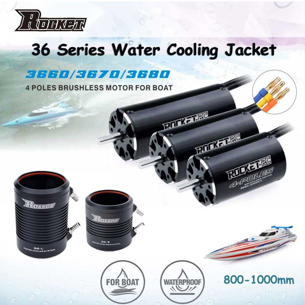 CIF-RC 3660 3670 3680 Waterproof Brushless Motor 36-S/36-L Water Cooling Jacket for M41 Catamaran Sp