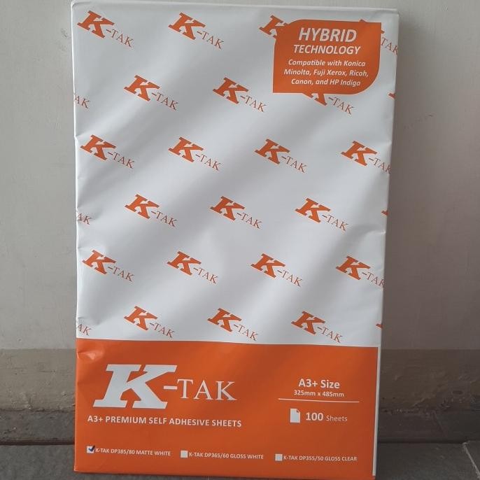 

STICKER VINYL K TAK A3+ PREMIUM HYBIRD TECHNOLOGY MATTE WHITE ORIGINAL DAN TERPERCAYA
