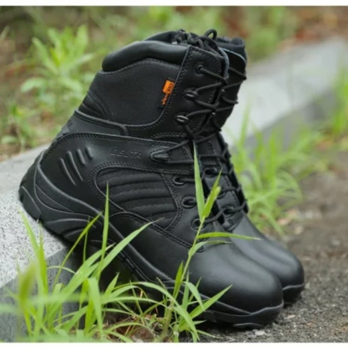 Sepatu Pdl Delta Tactical Original Panjang 8 Inch Hitam Import