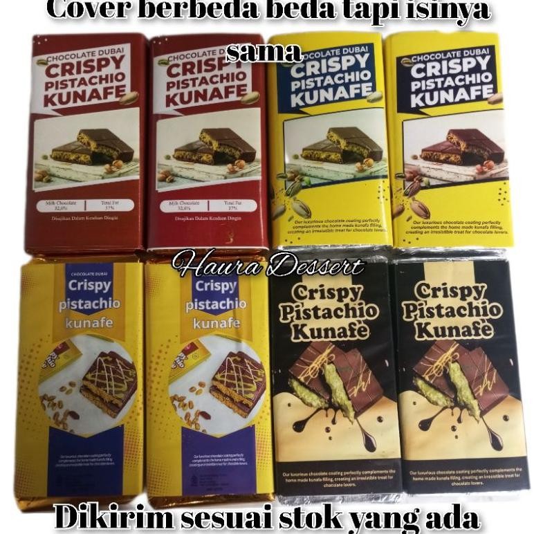 

TR24 Chocolate Dubai Original Crispy "PISTACHIO KUNAFE" Berat 270 gr ,Size 16x8 cm ,Coklat Viral Lembut Meleleh Dimulut Food Cocoa Cemilan Makanan Cokelat Sale