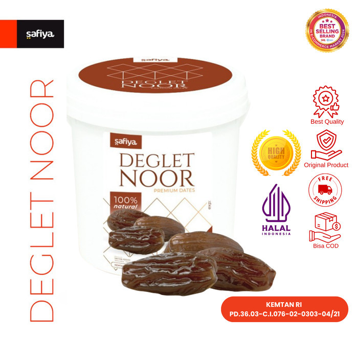 

Kurma Tunisia Madu Ember Deglet Noor Dates Authentic Safiya Food