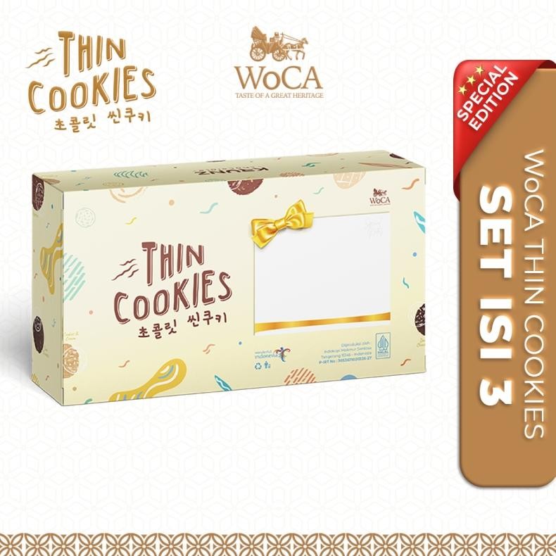 

re-65 WoCA Krunz Thin Cookies Paket Bundling 3 Varian Rasa Termurah
