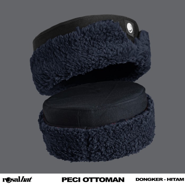 Peci Peci Ottoman ROSAL - Peci Tradional Turki Pria Dewasa - Dongker-Hitam premium modern polos