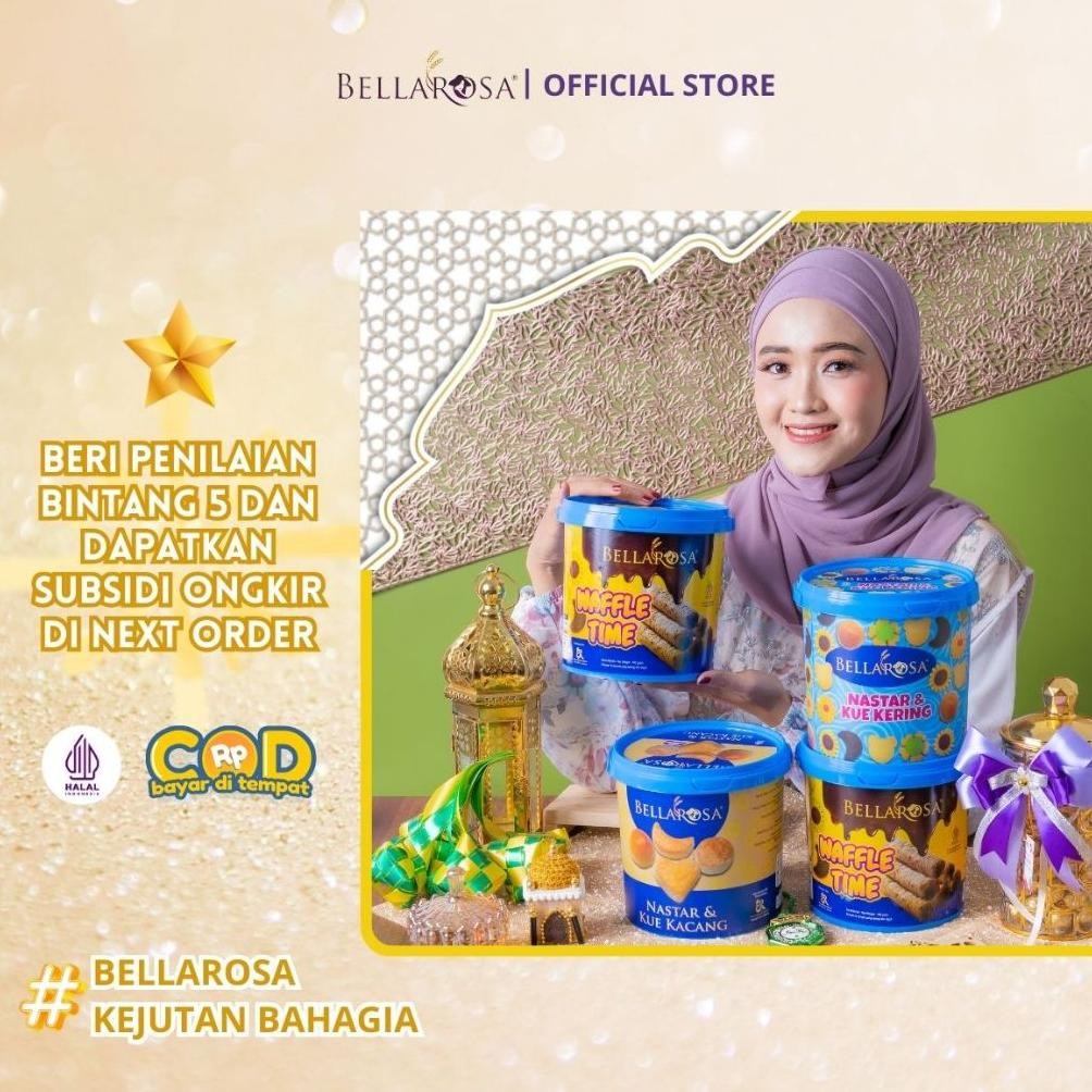 

h-4 ( DAPAT 4 ) JAR JUMBO Kue Kering & Snack Lebaran Hampers BELLAROSA Ramadhan Termurah Termurah