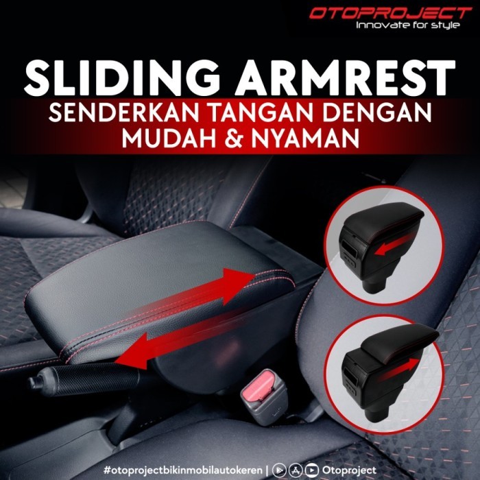 Promo.. Console Box Brio,Old Brio,Mobilio,Brv With Usb Charger Otoproject