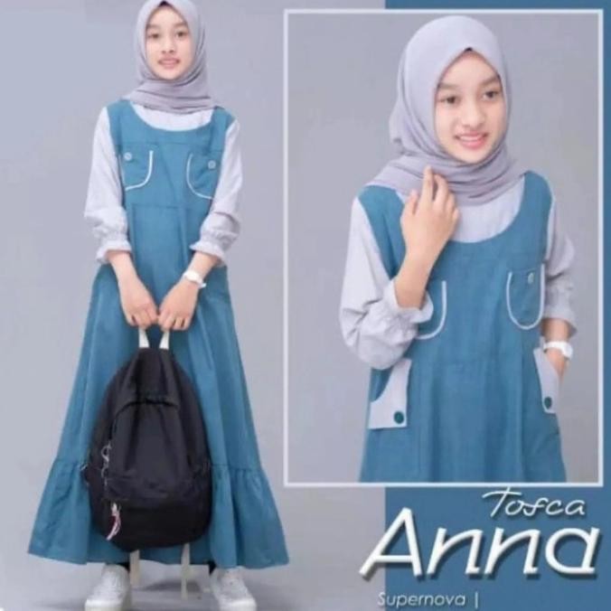 Terlaris Gamis Anak Remaja Terbaru Dress Pesta Muslim Anak Perempuan Tanggung Original
