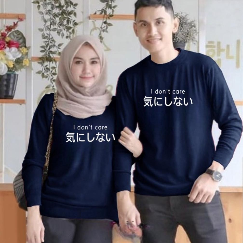 (Sudah 2Pcs)Baju Couple I Dont Care / Baju Distro Terlaris