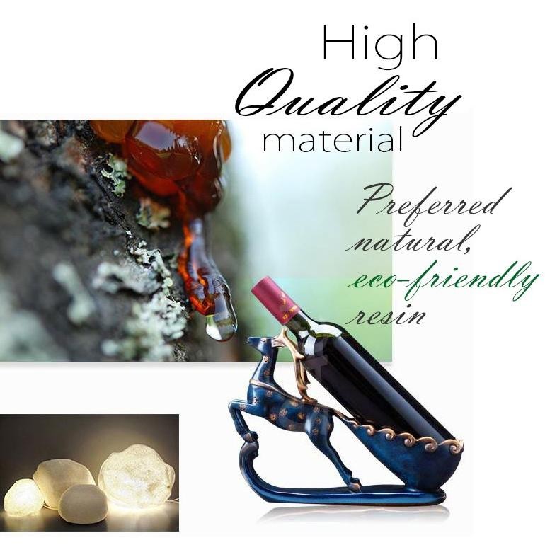 DFB Rak Botol Anggur Patung Pajangan Meja Hiasan Meja Kantor Dekorasi Rumah Ornamen Patung Pajangan 