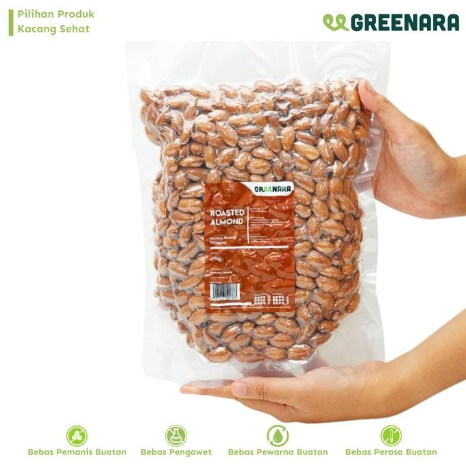 

Kacang Almond Panggang 1Kg / Roasted Almond